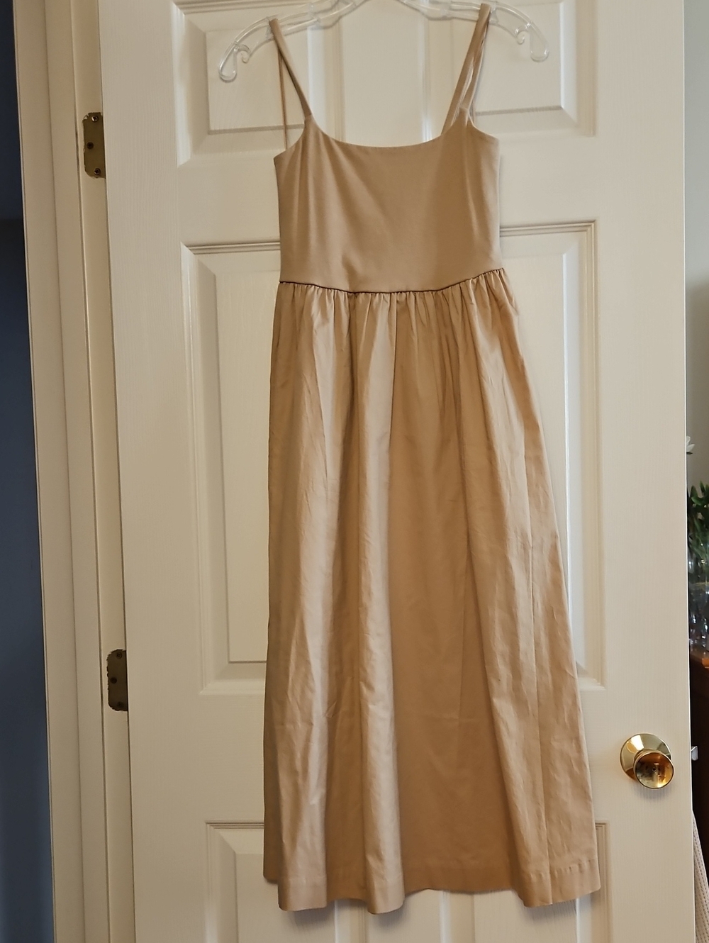 Old Navy Tan Spaghetti Strap Dress